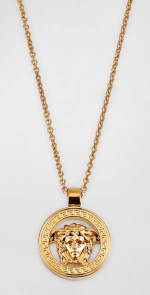 versace greca medusa pendant|medusa pendant necklace black.